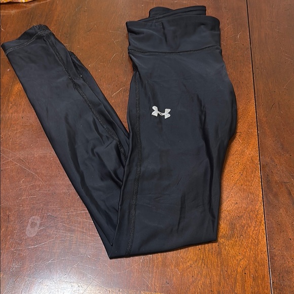 Under Armour Jet Black Active Leggings - Picture 1 of 1